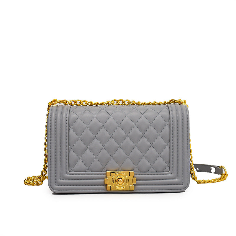 Women's Embroidery Line Fashion Classic Style Chain Shoulder Bags