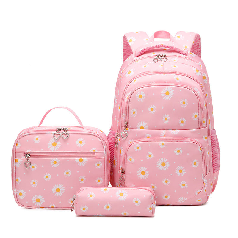 Primary Fresh Printed Waterproof Little Daisy Backpacks