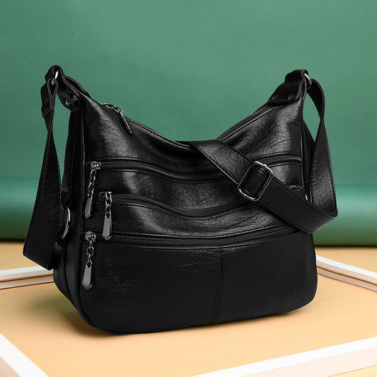 Women's Fashion Mother Large Capacity Soft Leather Crossbody Bags