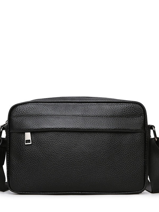 Men's Leather First Layer Cowhide Horizontal Men's Shoulder Bags
