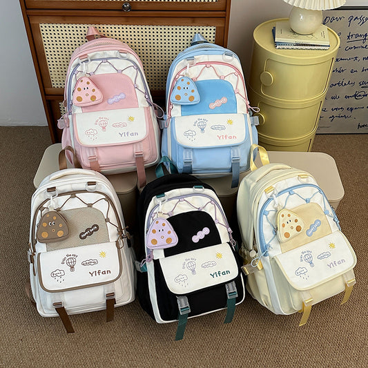 Junior High Female Simple Senior Distribution Backpacks