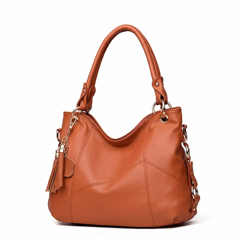 Women's Large Capacity Totes Fashion Lychee Pattern Handbags