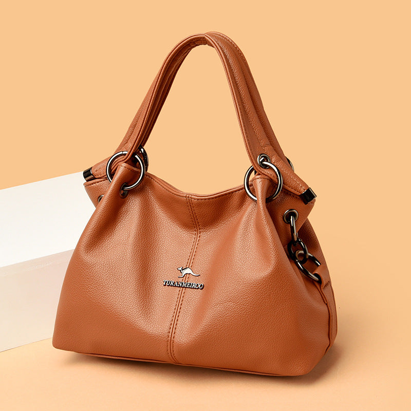 Stylish Mother Fashion Elegant Soft Leather Handbags