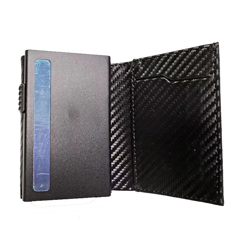 Magnetic Aluminum Alloy Side Push Automatic Card Holder
