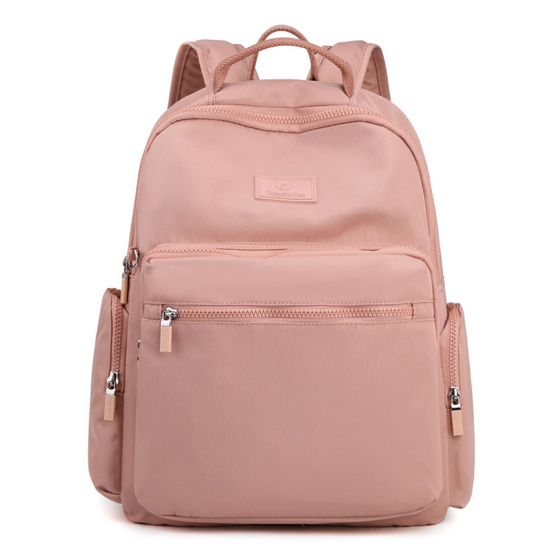Women's Korean Fashion Large Capacity Simple Nylon Backpacks