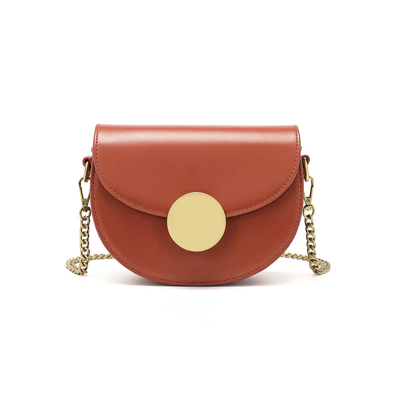Women's Fashion Chain Female Design Saddle Crossbody Bags