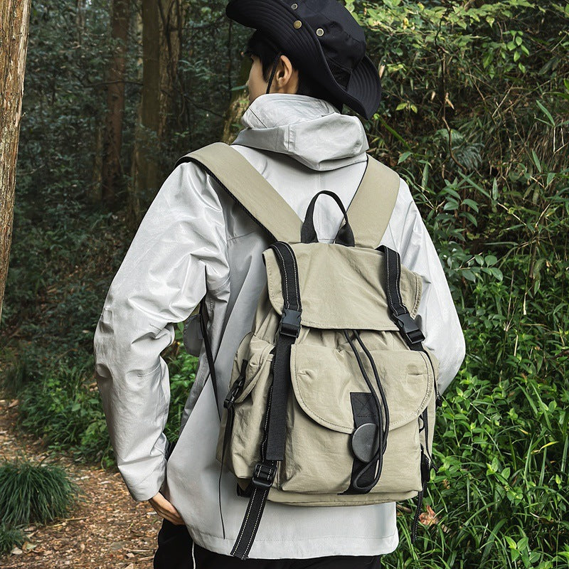 Women's & Men's & Leisure Cargo Style Simple Camp Backpacks
