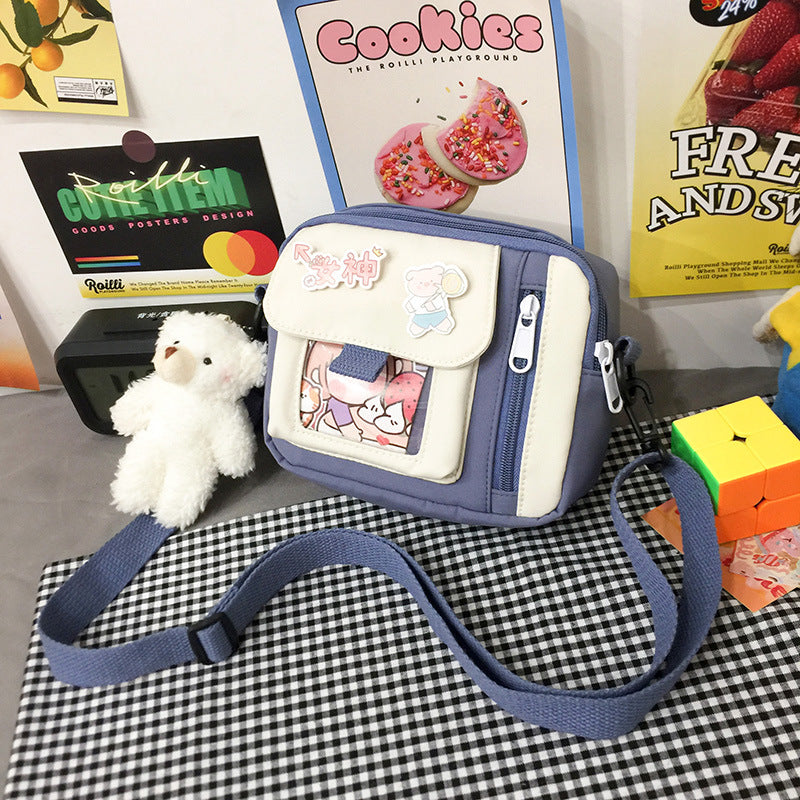 Canvas Female Korean Style Artistic Cute Women's Messenger Bag