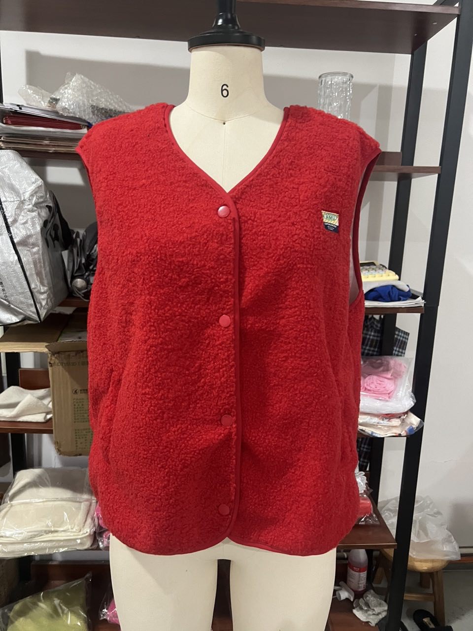 Women's Sleeveless Furry Fashion Loose Single-breasted Vests