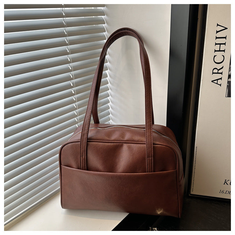 Style Large Capacity Retro Korean Commuter Trendy Women's Shoulder Bag