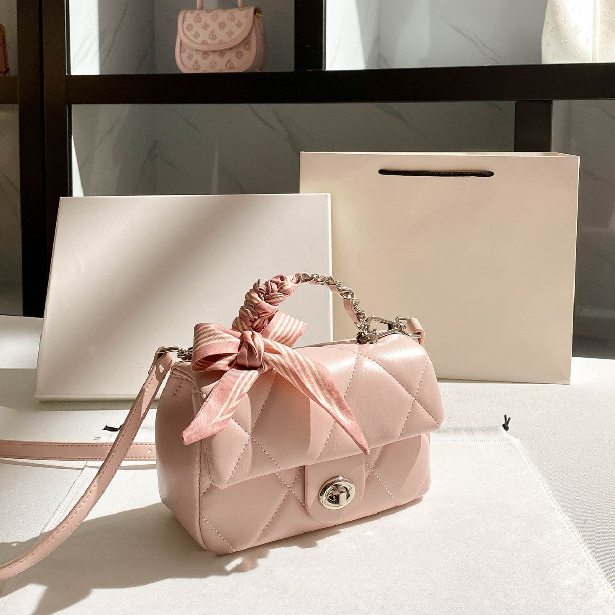 Women's Fashion Commuter Carrying Simple Diamond Women's Handbag