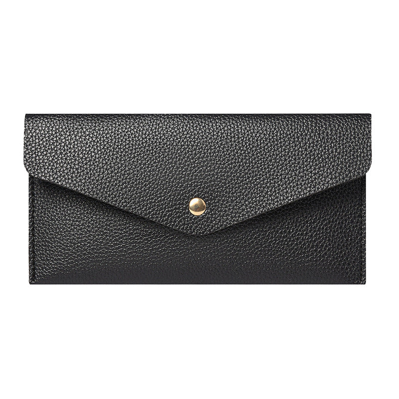 Women's Long Thin Clutch Simple Fashion Large Capacity Soft Leather Men's Wallet