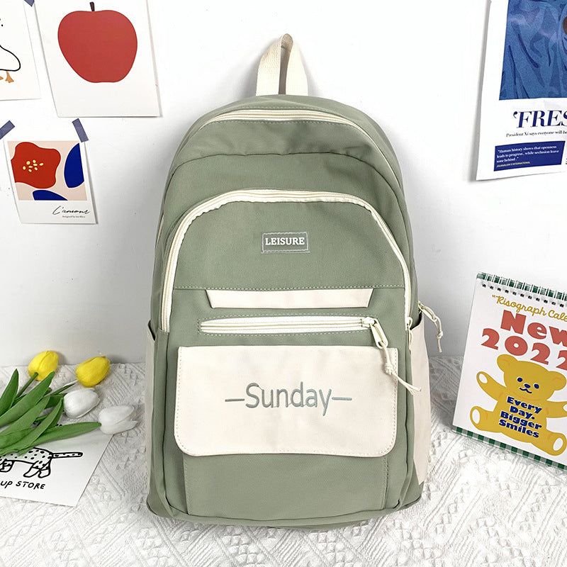 Male Junior High College Female Fashion Middle School Students' Schoolbags
