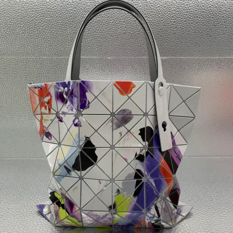 Fritillary Geometric Diamond Pattern Plaid Commuter Shoulder Bags