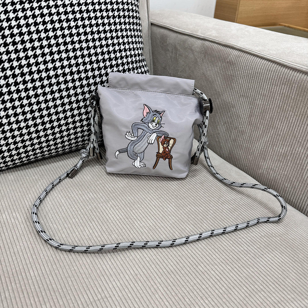 Warner Authorized Cat Mouse Embroidery Cartoon Bags