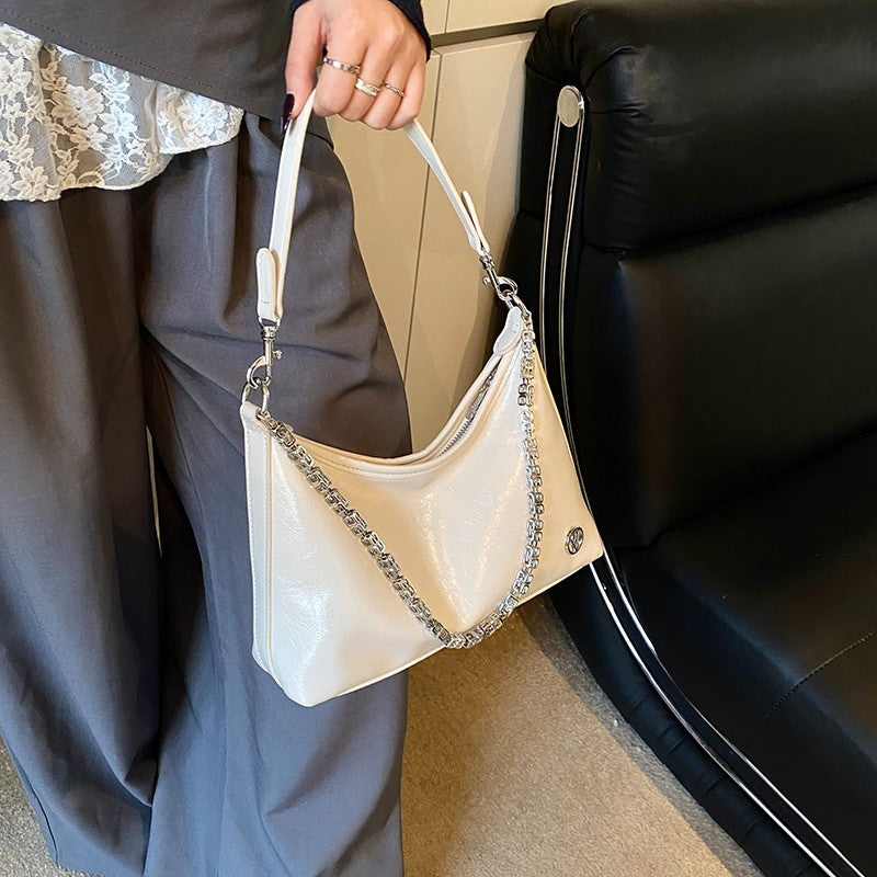 Women's Simple High-grade Underarm Fashion Trend Chain Large Capacity Temperamental Women's Shoulder Bag