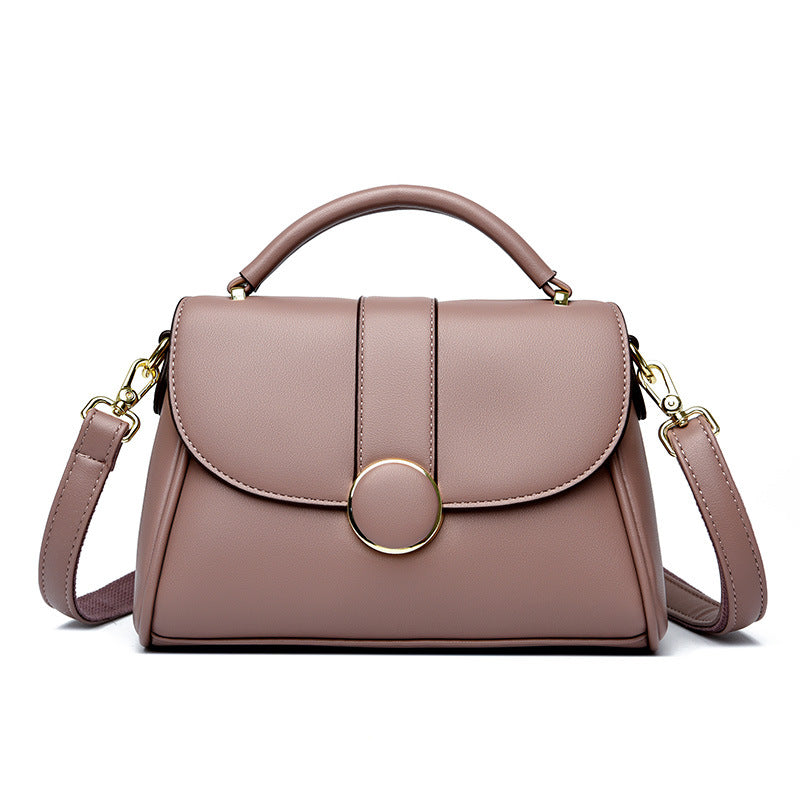 Women's Fashion Large Capacity Simple Soft Leather Bags
