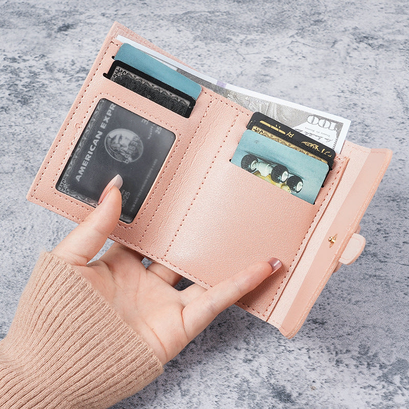 Women's Temperament Wild Short Summer Fresh Solid Ladies Wallet
