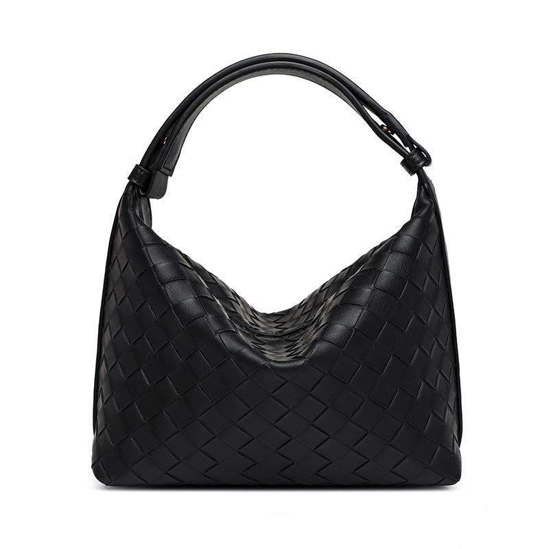 Women's High-grade Woven Niche Simple Hand Texture Handbags