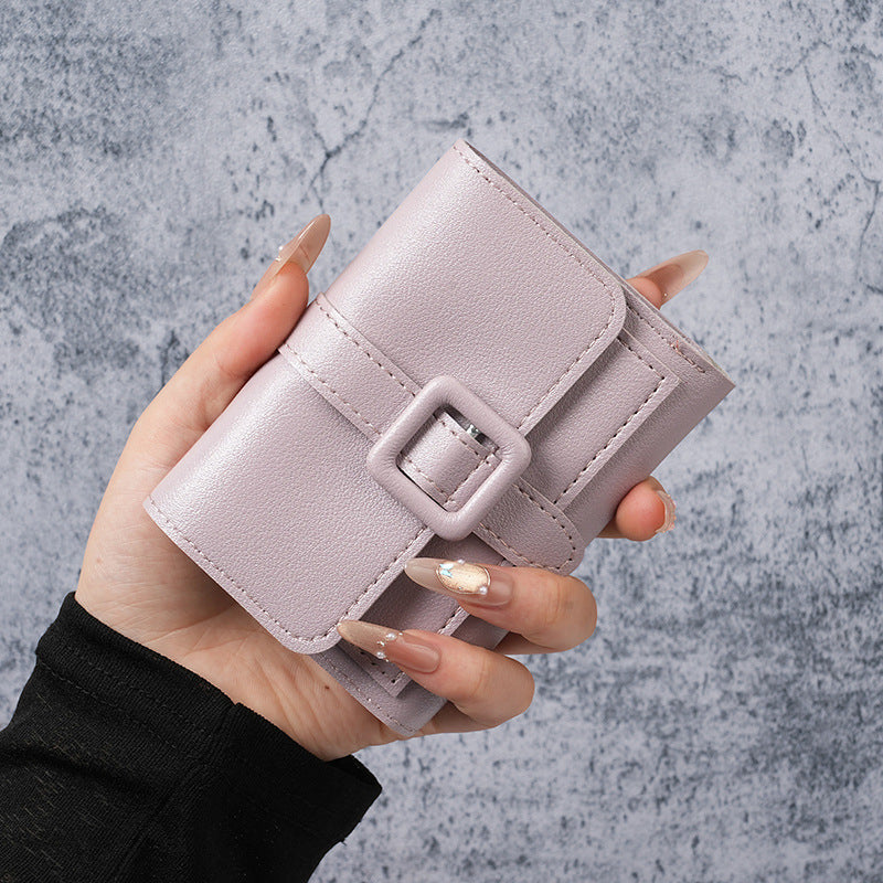 Women's Temperament Wild Short Summer Fresh Solid Ladies Wallet