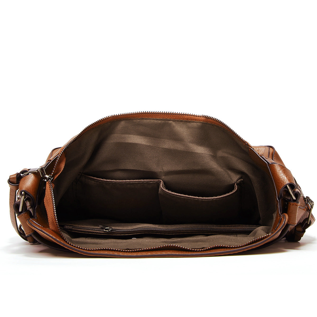 Attractive Women's Beautiful Trendy Double Zipper Shoulder Bags