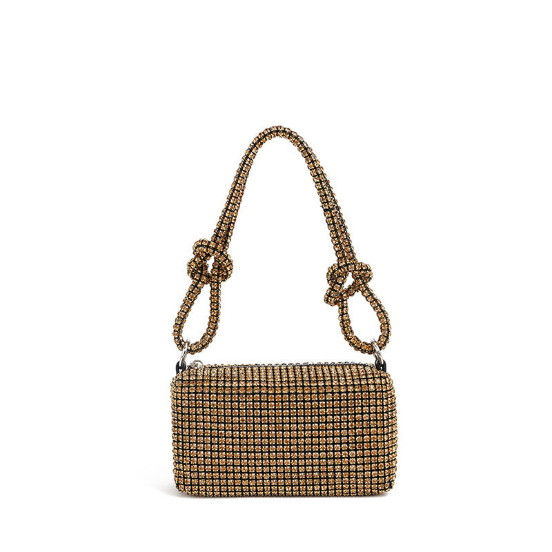 Women's French Fashion Diamond Rhinestone Portable King Women's Handbag