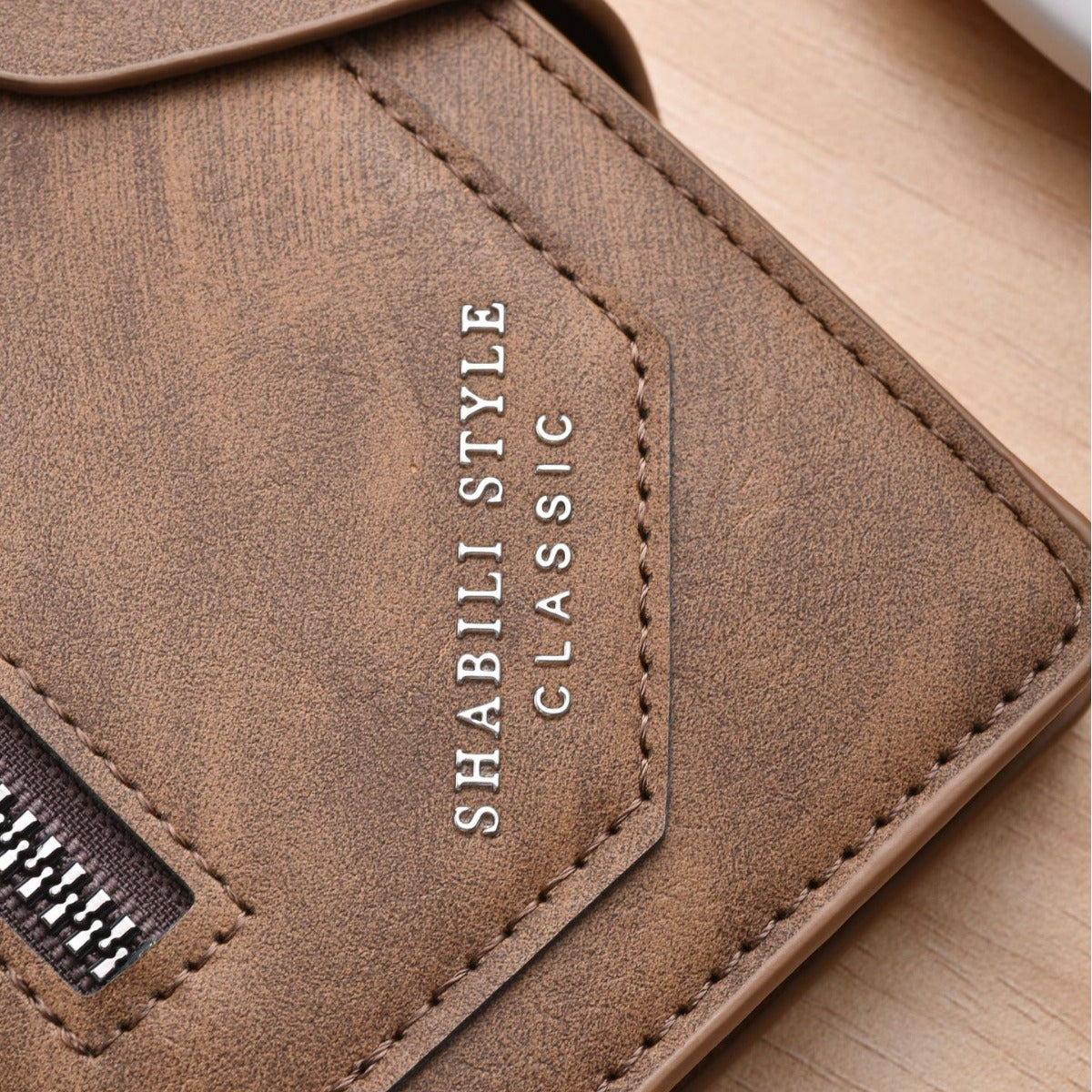 Men's Large Capacity Zipper Retro Clutch Expansion Men's Wallet