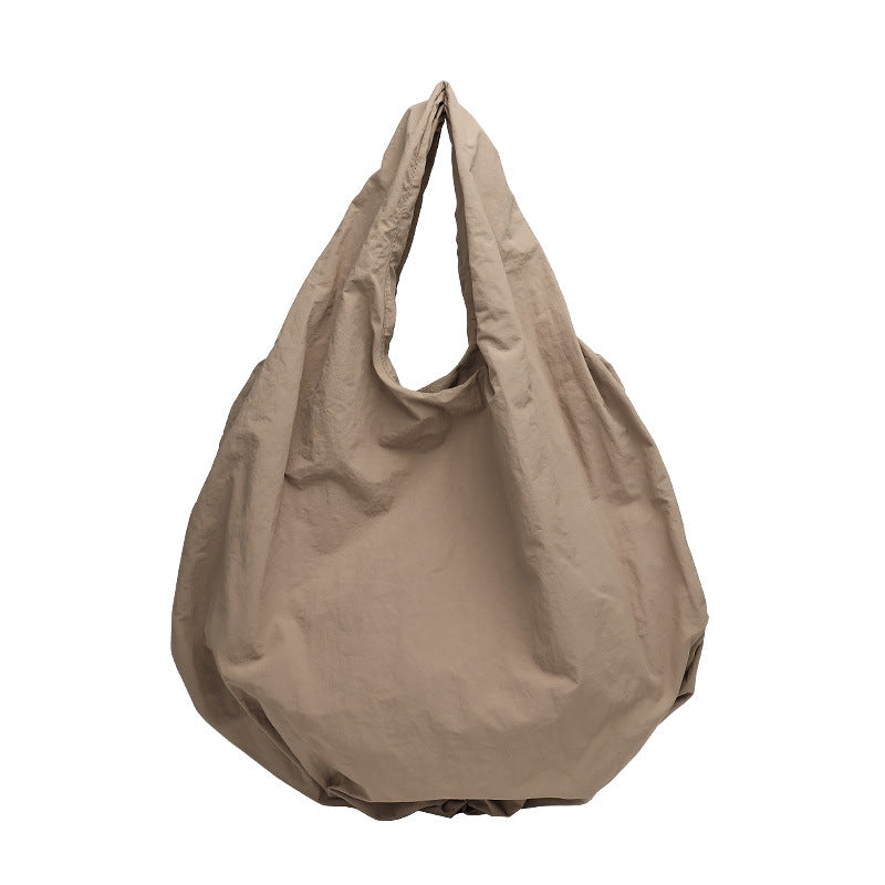 Women's Korean Style Pleated Cloud Retro Canvas Fashion Bags