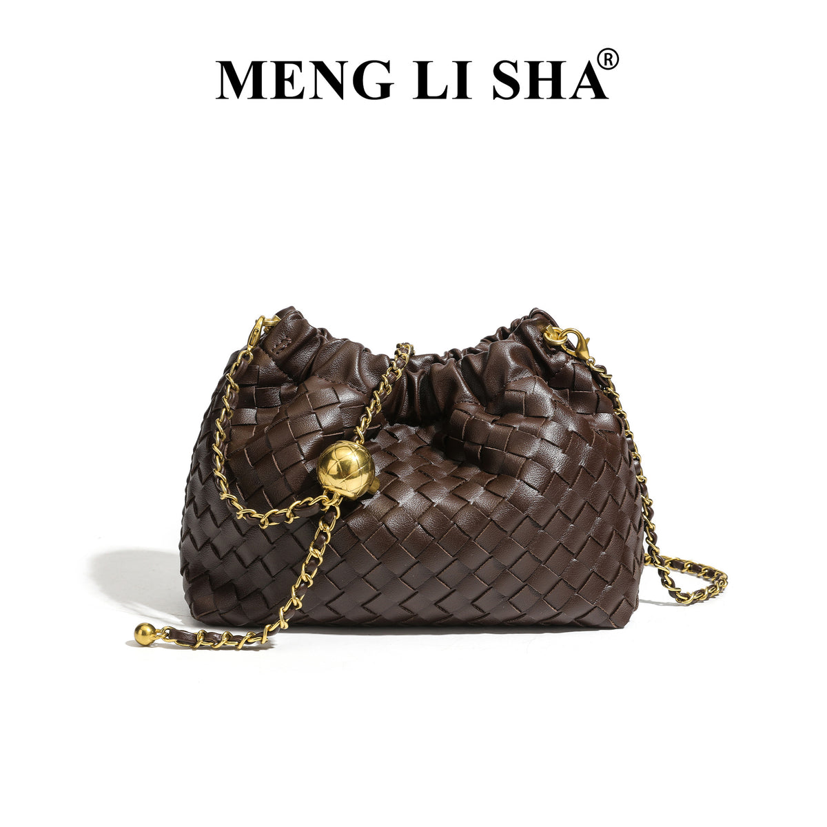 Design Chain Woven Cloud Simple Stylish Textured Women's Handbag