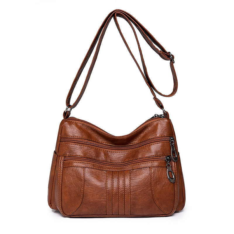 Women's Leather Large Capacity Fashion Simple Classy Women's Messenger Bag