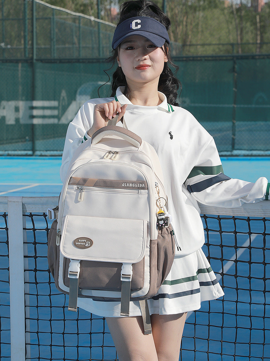 Trendy High College Style Quality Large Middle School Students' Schoolbags