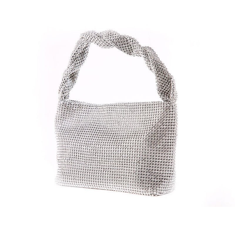 Dinner Handmade Knotted Rhinestone Banquet Full Shoulder Bags