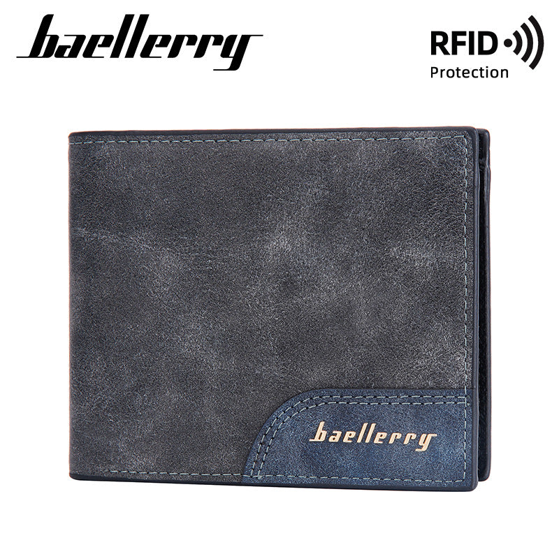 Men's Short Business Multiple Slots Swiping Fashion Coin Purses