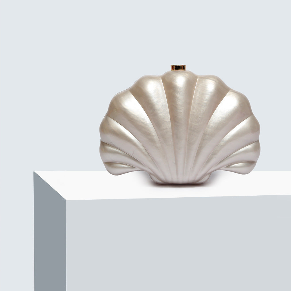 Acrylic Flower Shell Dinner Box Portable Women's Shoulder Bag