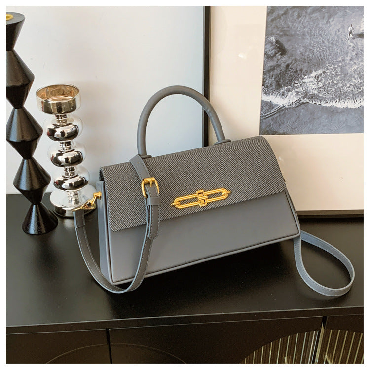 Women's Trendy Versatile Shaping Winter Contrast Color Women's Messenger Bag