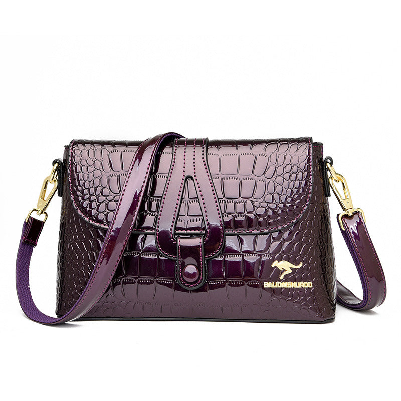 Women's Patent Leather Mother Bright Trend Crossbody Bags