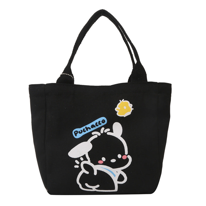 Canvas Cute Style Commuting Hand Lunch Design Women's Handbag