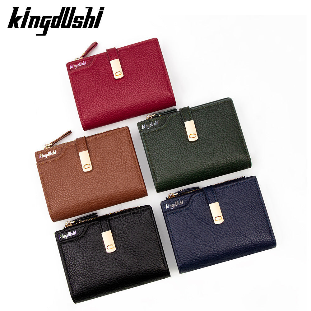 Women's Short Fashion High Sense Clutch Zipper Ladies Wallet