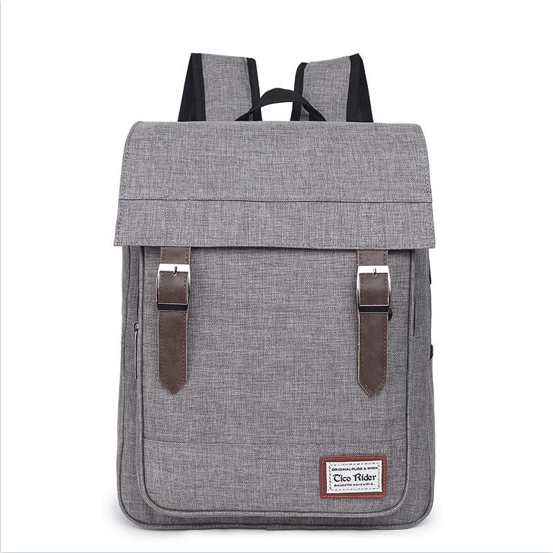 Men's Business Flip Portable Computer Oxford Cloth Backpacks