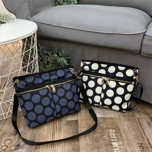 Women's High Texture Waterproof Nylon Cloth Punching Crossbody Bags