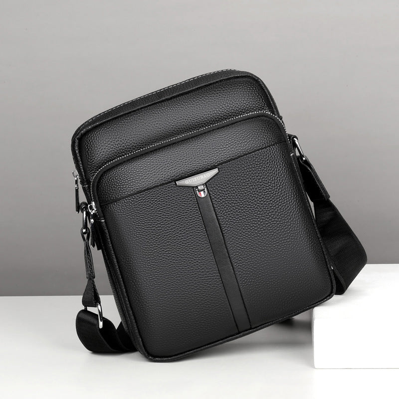 Men's Graceful Fashion Business Cattle Leather Men's Shoulder Bags