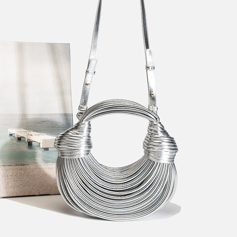 Noodle Hand Gift Carrying Vegetable Basket Knitted Handbags