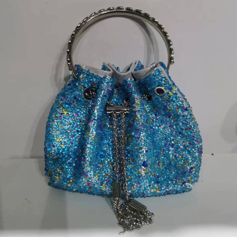 Women's Heron Live Streaming On Tassel Rhinestone Shoulder Bags