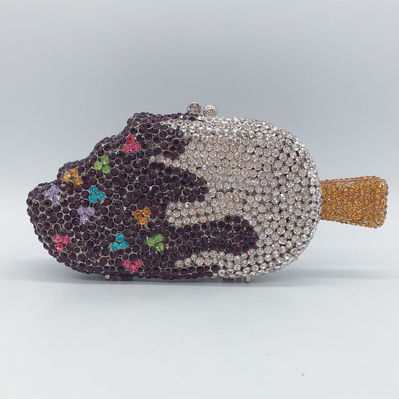 Ice Cream Diamond Red Gem Clutch Bags