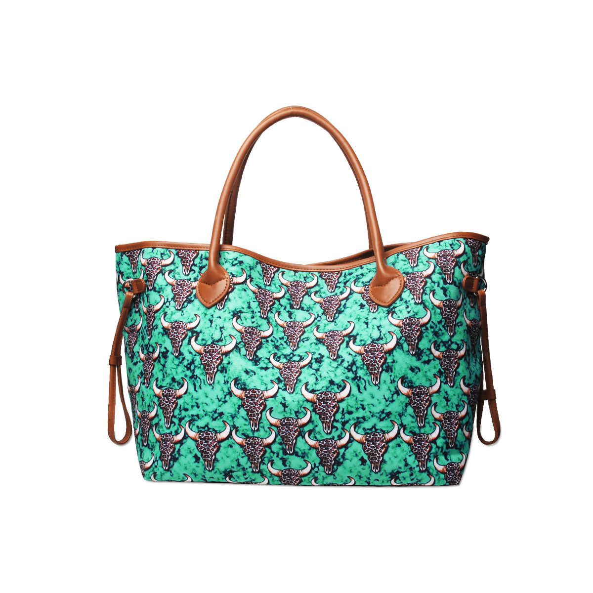 Women's Large Capacity Totes Striped Embossed Flower Shoulder Bags