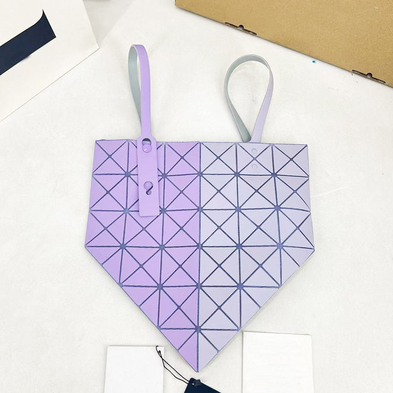 Double-sided Frosted Rhombus Single Portable Female Bags