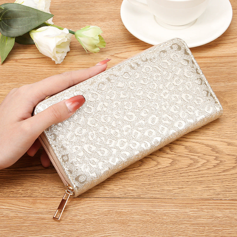 Versatile Women's Long Zip Clutch Mobile Purses