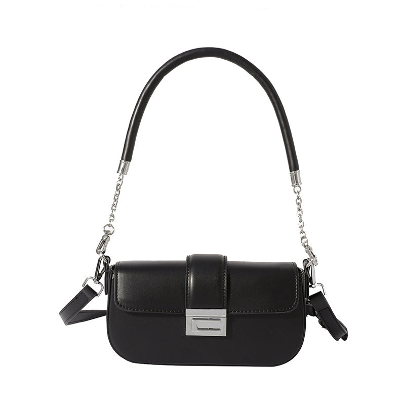 Women's Korean Fashion High Sense Underarm Chain Small Square Bags