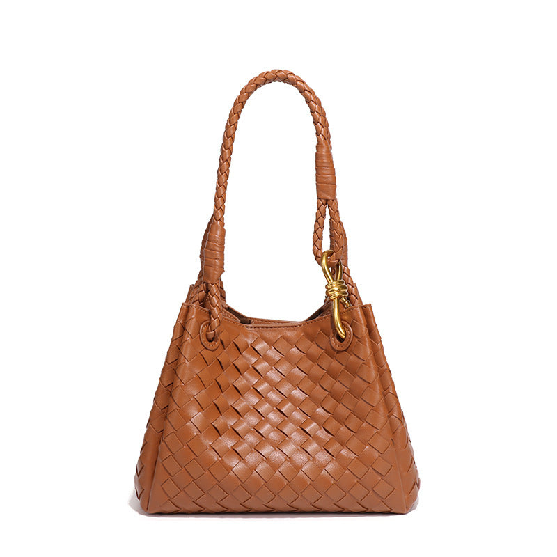 Women's Vintage Weave Hand Carrying Parachute Two-piece Set Women's Handbag