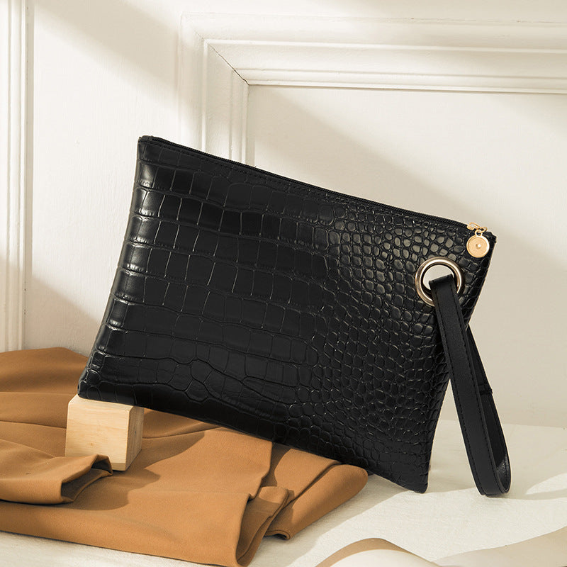 Attractive Women's Crocodile Pattern Simple Printed Women's Handbag